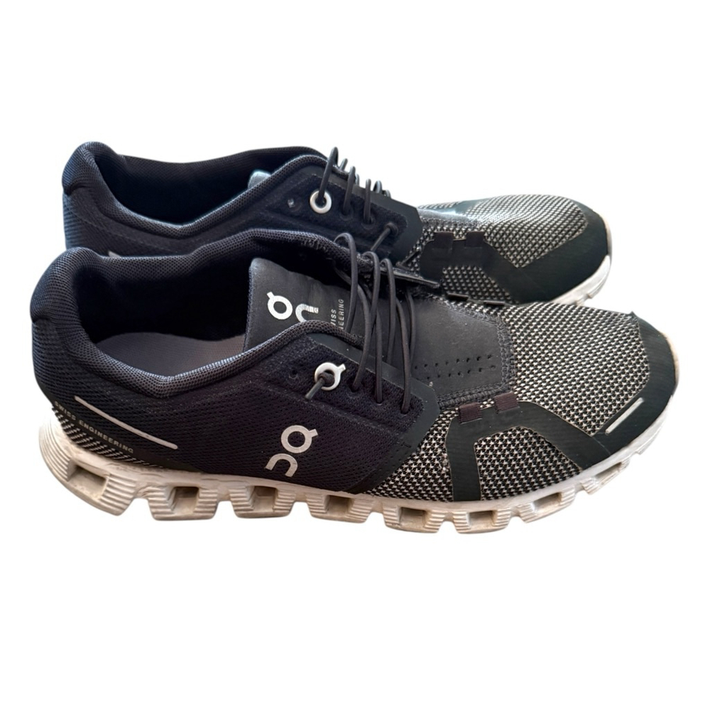 On Running Black and White Cloudrunner Athletic Sneakers - Picture 2 of 11